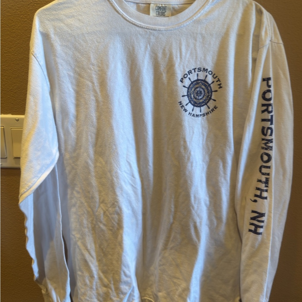 Comfort Colors White Long Sleeve Tee